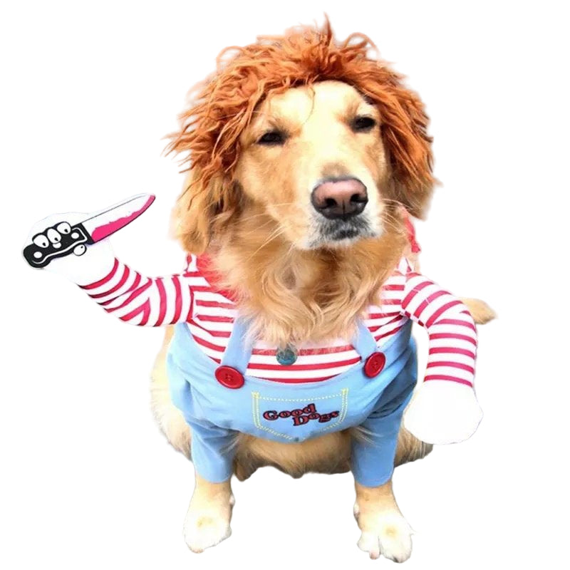 Disfraz de Chuky para perros