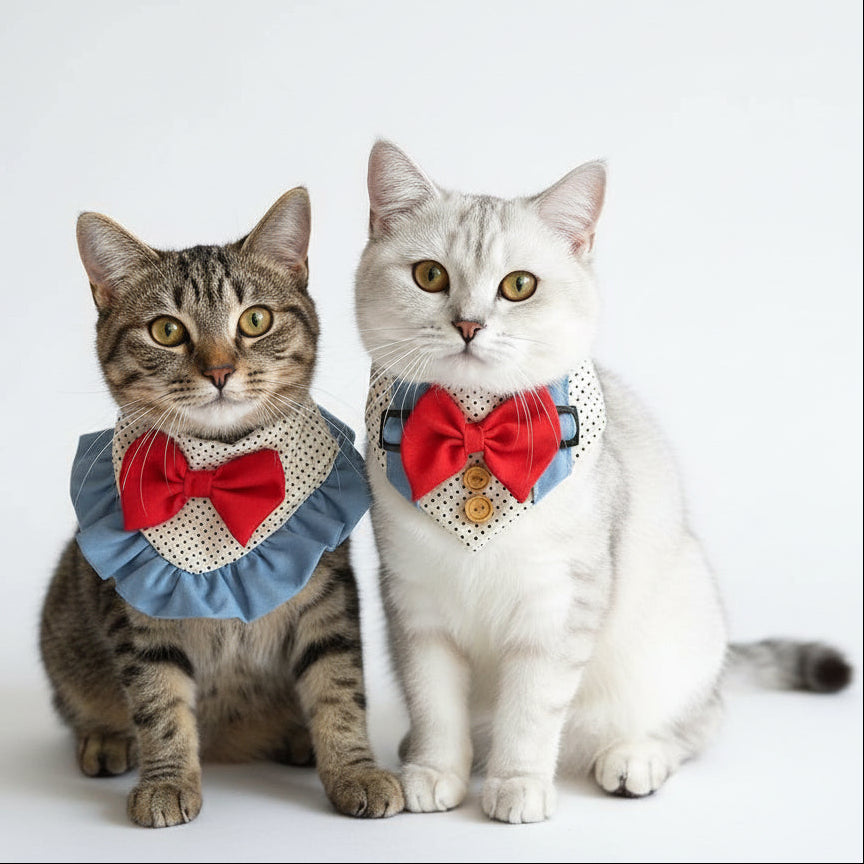 Bandana "Lunares & Moño" para mascotas con estilo