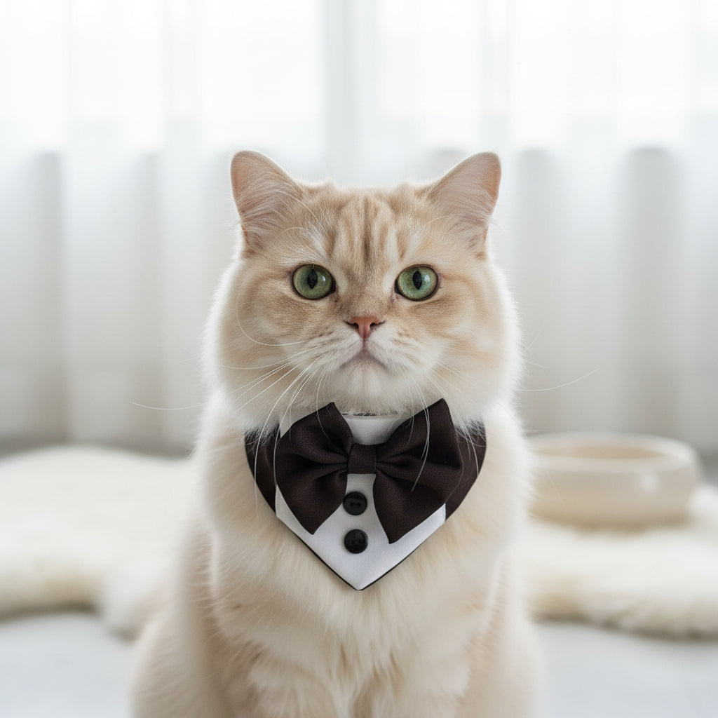 Bandana tipo Smoking para perros y gatos