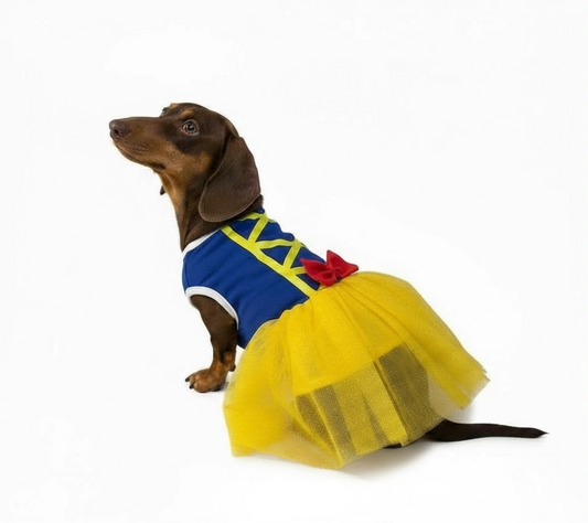 Vestido Blanca Nieves para perros y gatos