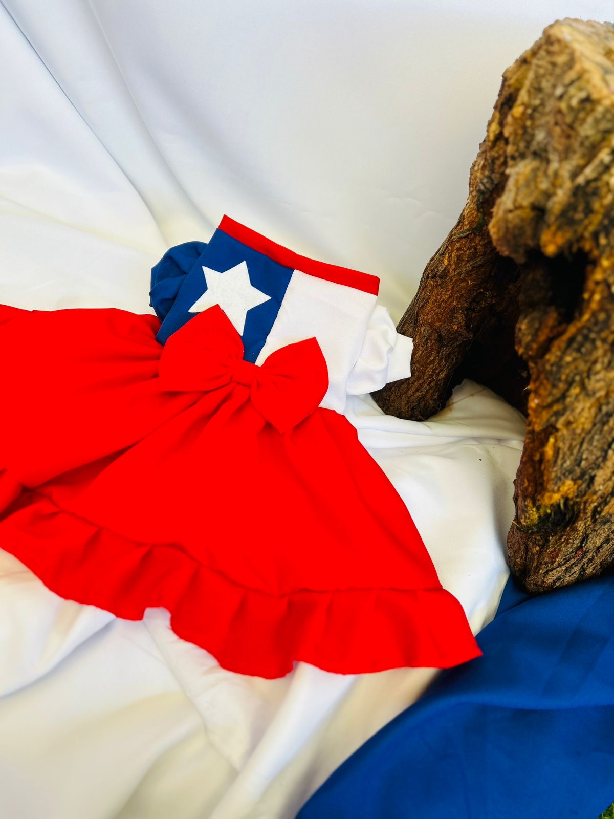 Vestido Mascotas Bandera Chilena