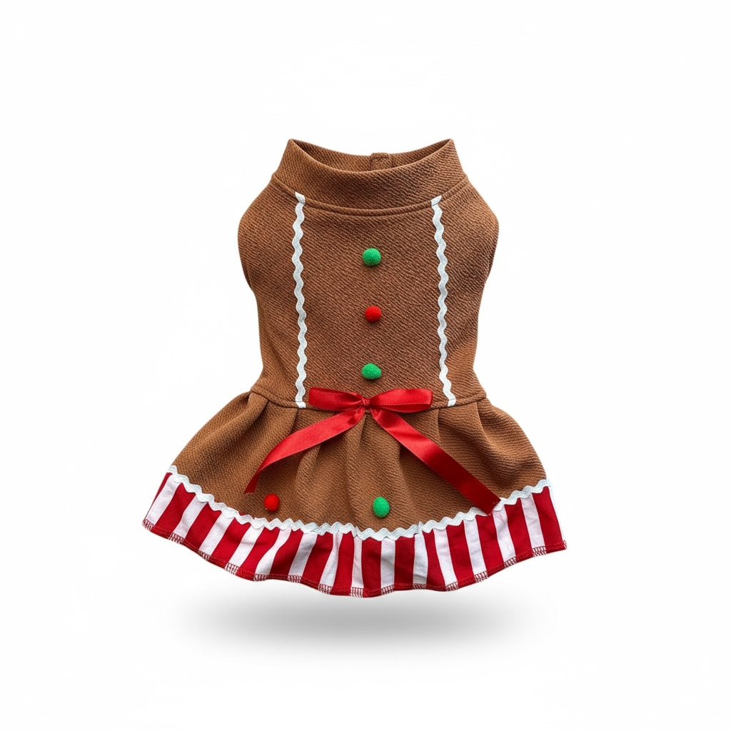 Trajes de Galleta Navideña para perros y gatos