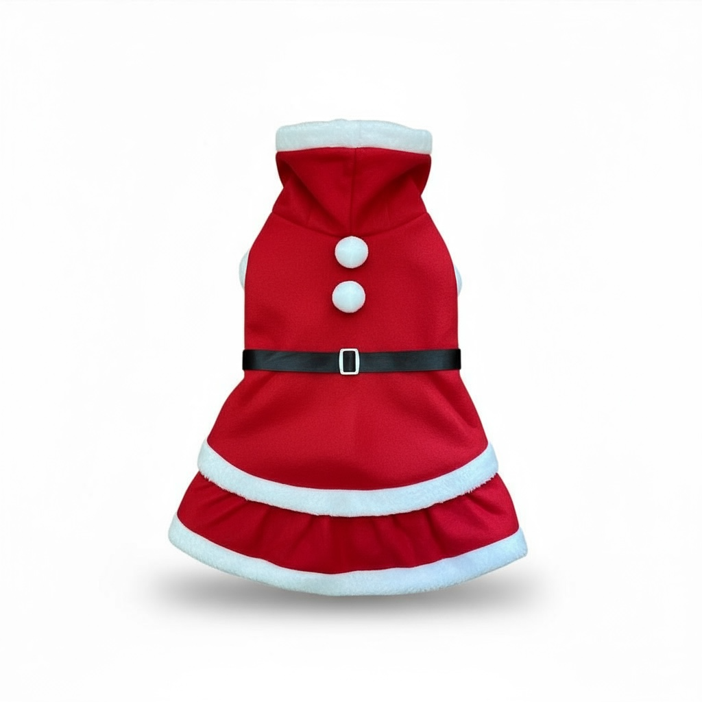 Vestido Pascuero Navideño para perros y gatos