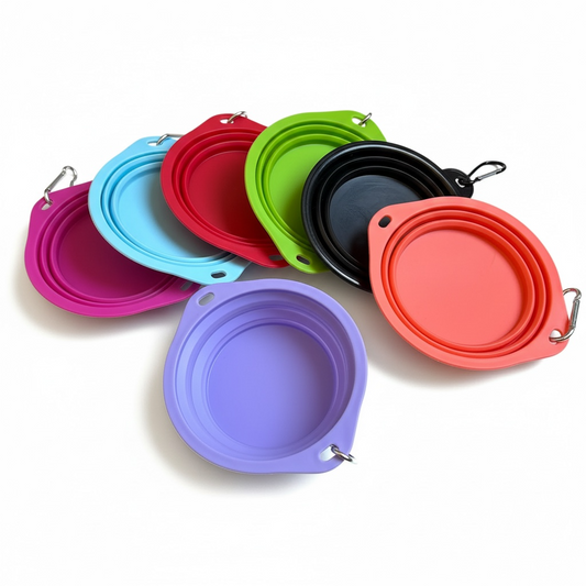 Plato Retractil Silicona Mascotas