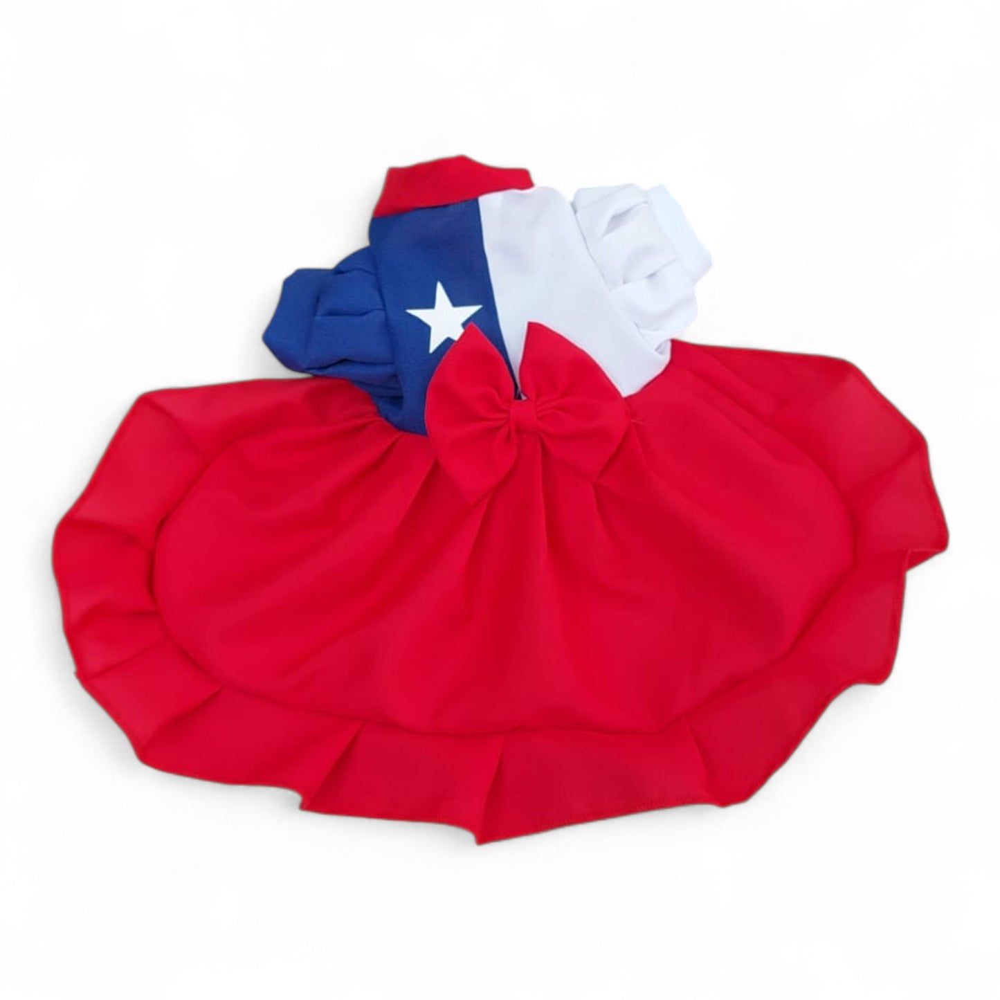 Vestido Mascotas Bandera Chilena