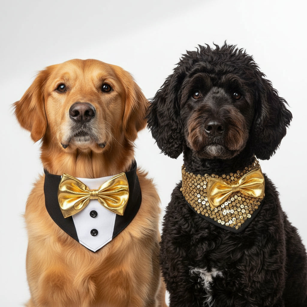 Bandanas Año Nuevo Mascotas