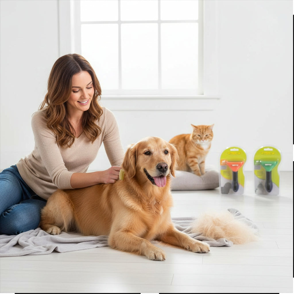 Cepillo Arrastra Pelo suelto Mascotas