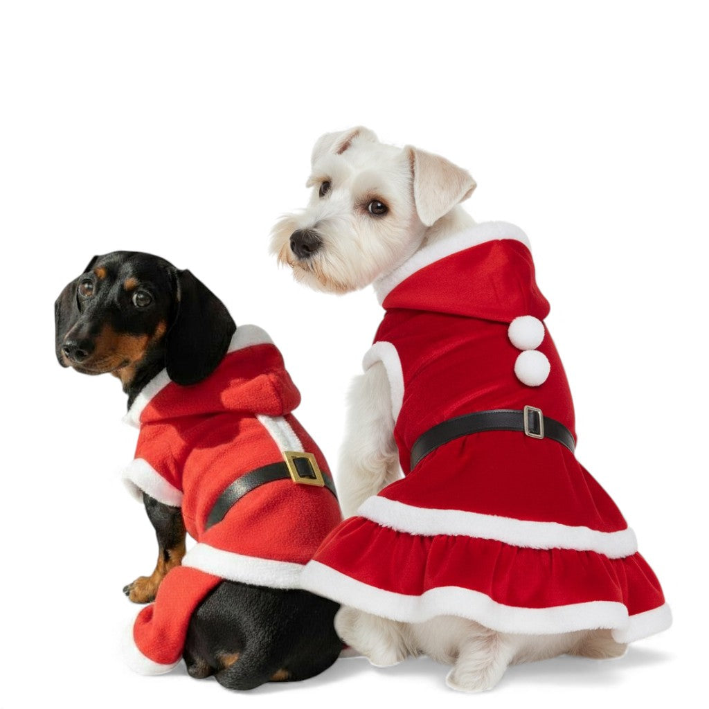 Vestido Pascuero Navideño para perros y gatos