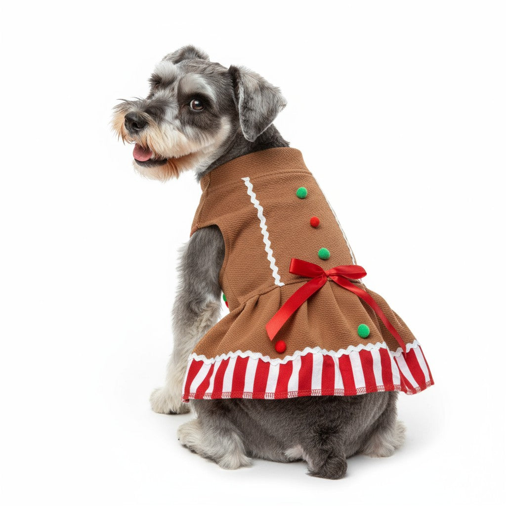 Trajes de Galleta Navideña para perros y gatos