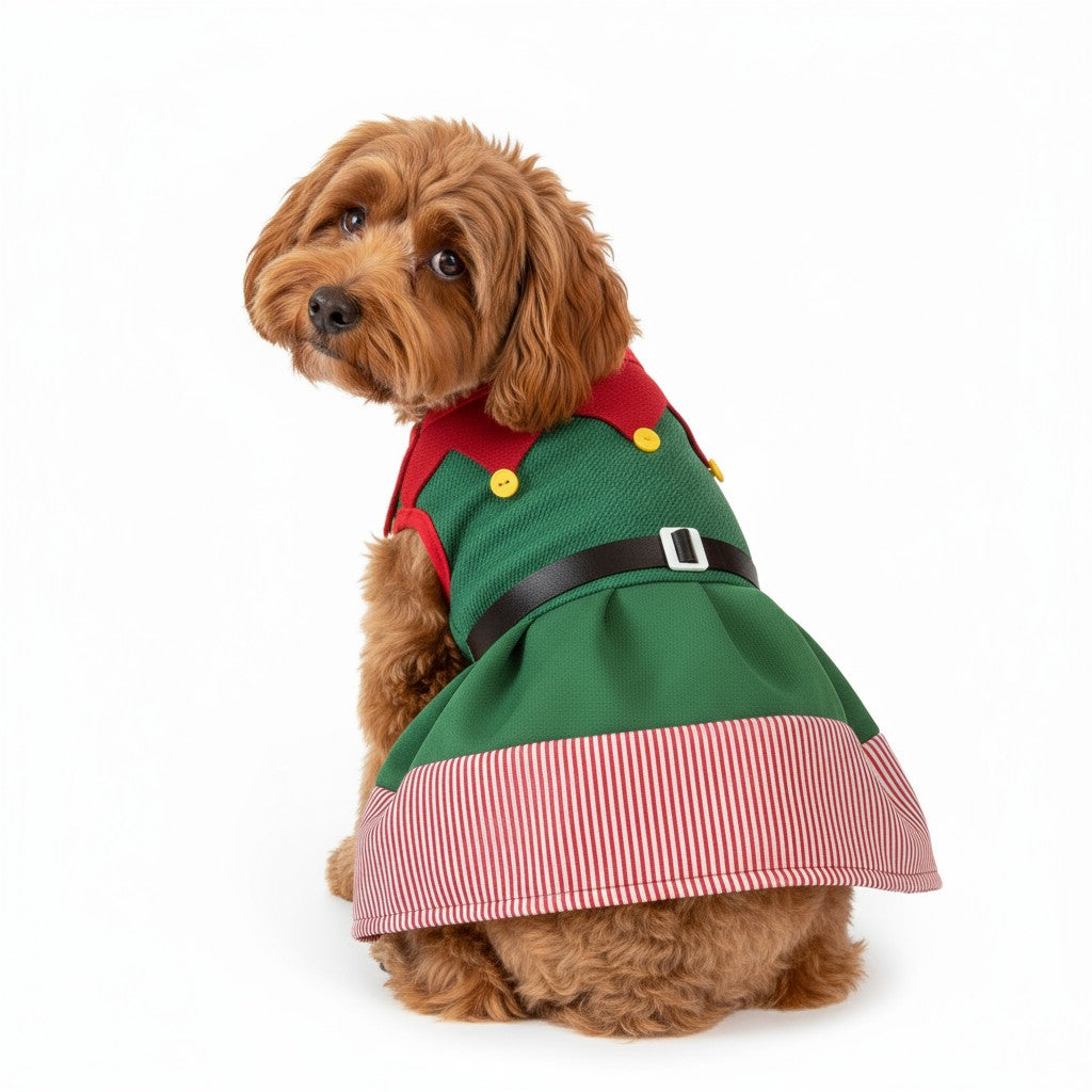 Trajes de Duendes Navideños para perros y gatos