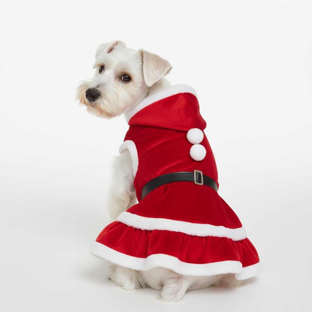 Vestido Pascuero Navideño para perros y gatos