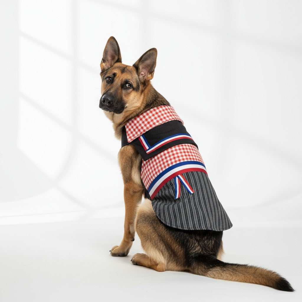 Ropa Fiestas Patrias para perros grandes